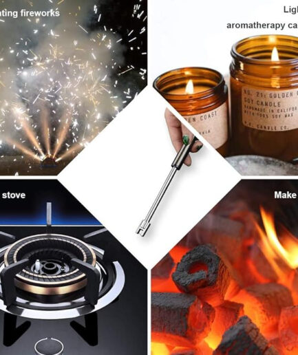 USB Rechargeable Flameless Arc Lighter Flexible & Windproof for Candles, Hiking, Camping, Kitchen, Fireplaces