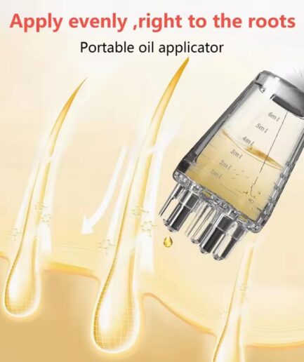 2-in-1 Scalp Root Hair Oil Applicator Comb | Hair Growth & Scalp Care Massage Tool