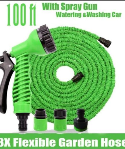 Magic Expandable Hose Pipe 100FT Flexible Lightweight Garden Hose with Multi-Spray Gun for Car Wash